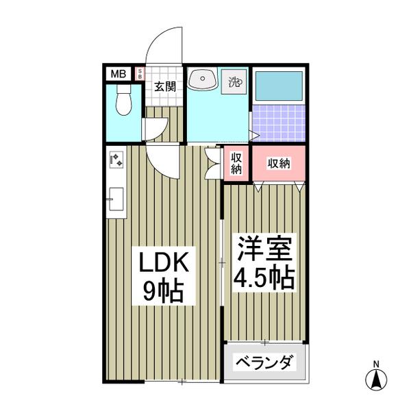 SPRING  FEELS（203） 間取り図画像