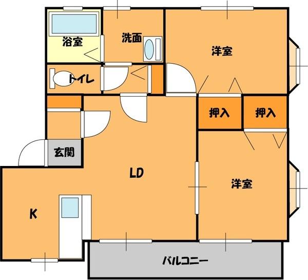 ファミーユB（101） 間取り図画像