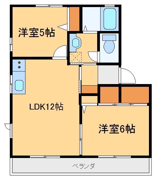 エスペランサ（A102） 間取り図画像