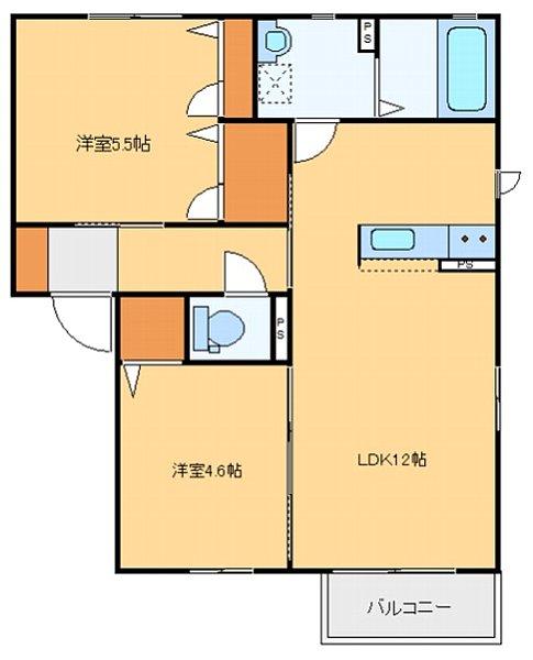 ハートレーベンＡ（101） 間取り図画像