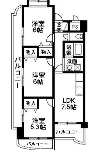 マンションドーチェスター（401） 間取り図画像