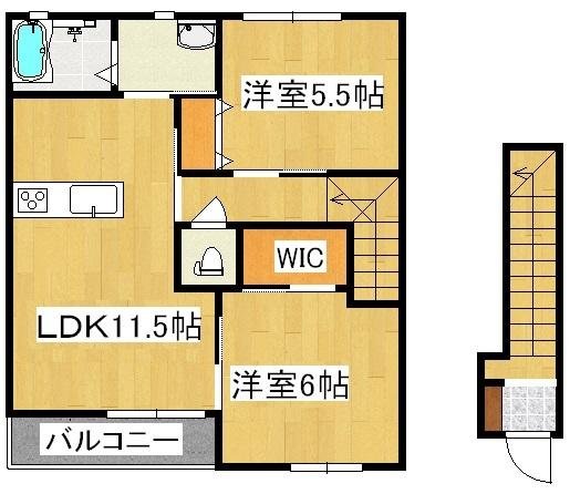 コートジュピター（203） 間取り図画像