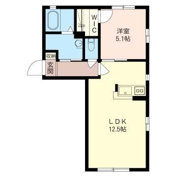 レヨンヴェールB（201） 間取り図画像