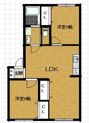 セレーノB（205） 間取り図画像