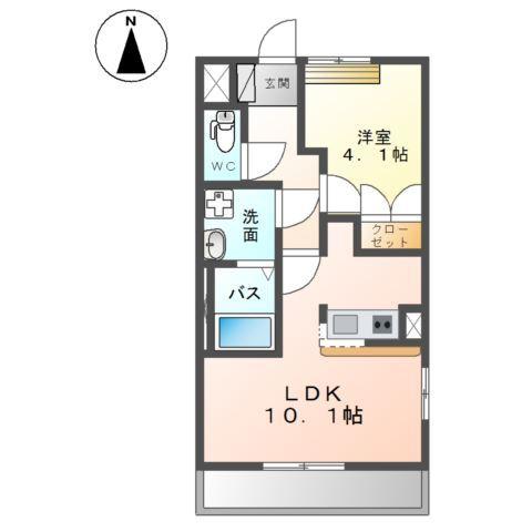 クレイン　コート 間取り図画像