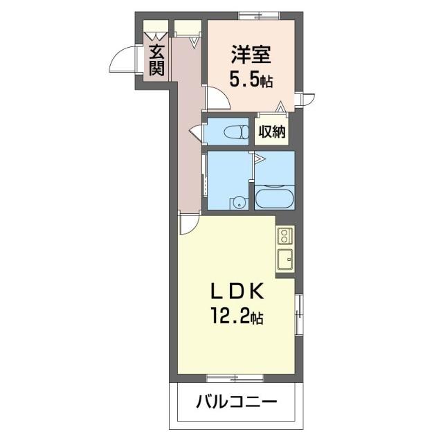 シャーメゾン　フレグランス（201） 間取り図画像