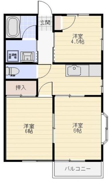 パークハイツ（A102） 間取り図画像
