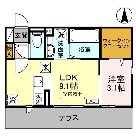D-ROOM南町3丁目（101） 間取り図画像