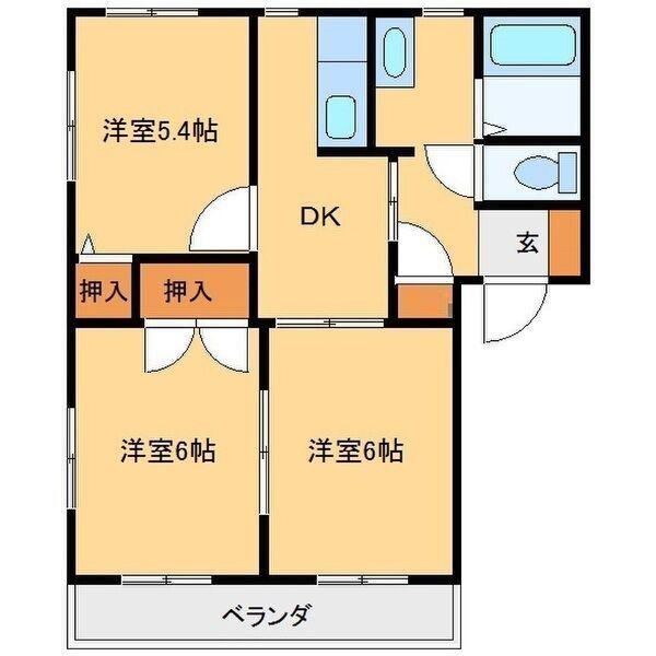エレガンドミール（A202） 間取り図画像
