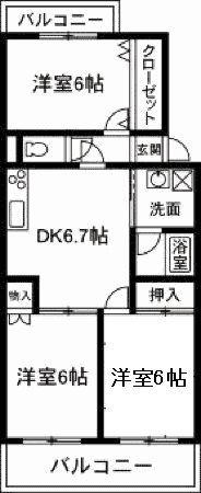 メゾン・デ・マグノーリア（203） 間取り図画像