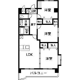 マンションエクレール（301） 間取り図画像