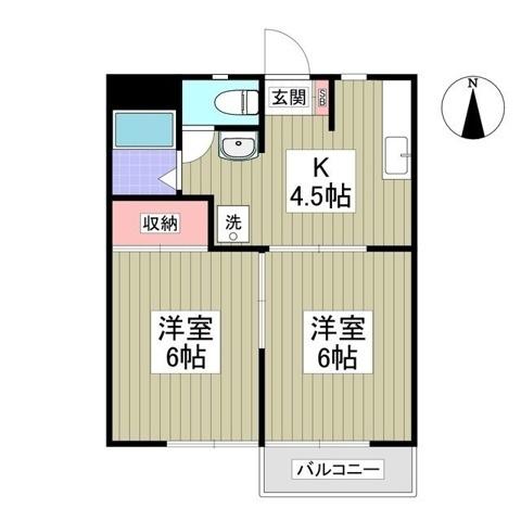 かしまハイツ（A102） 間取り図画像
