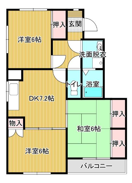 マンションブライト（A302） 間取り図画像