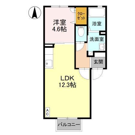 クレシェンテ　C（205） 間取り図画像