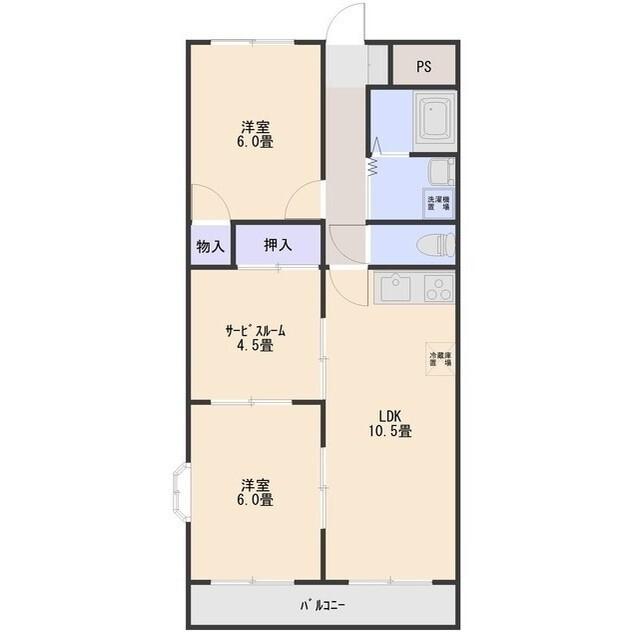 セラヴィ伊勢崎Ｂ（101） 間取り図画像