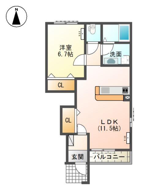 コンフォルトＫⅡ 間取り図画像