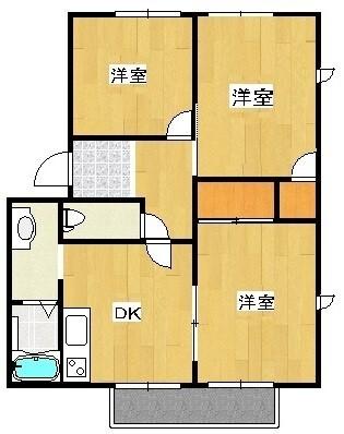 グランドール山王（C101） 間取り図画像