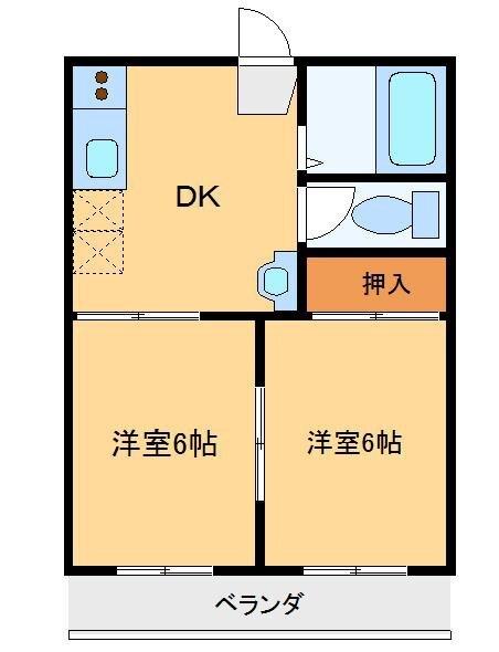野村ハイツ（A205） 間取り図画像