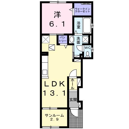 ヴィア　ラッテア（104） 間取り図画像