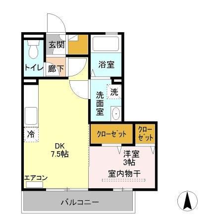 キャッスルロック（305） 間取り図画像