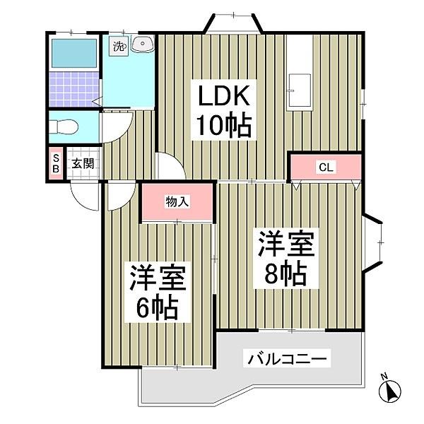 ハイツアネモーネ（B102） 間取り図画像