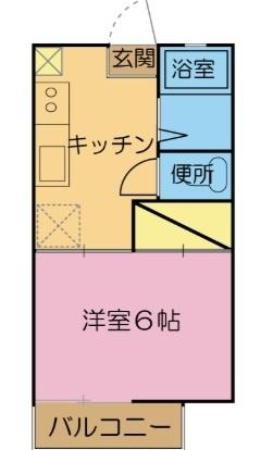 ルームポシェット（202） 間取り図画像