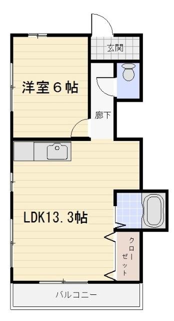 ベルメゾン（302） 間取り図画像