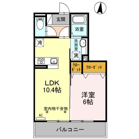 クラリーチェ（203） 間取り図画像