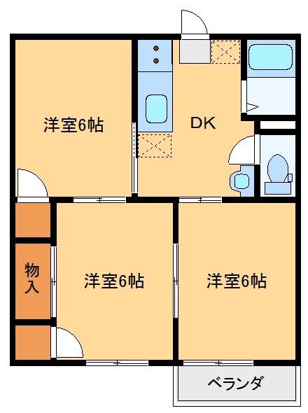 野村ハイツ（C101） 間取り図画像