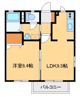 アマンジオＢ（101） 間取り図画像