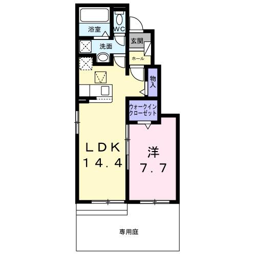 フローレス　コート　Ⅰ（106） 間取り図画像