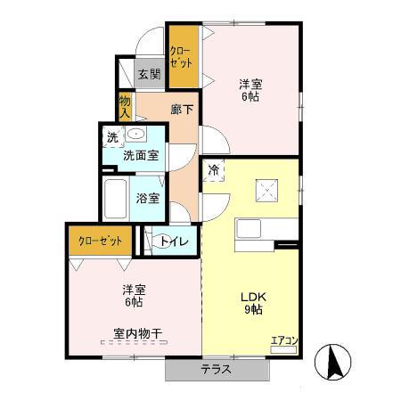 ハイツリーコート（102） 間取り図画像