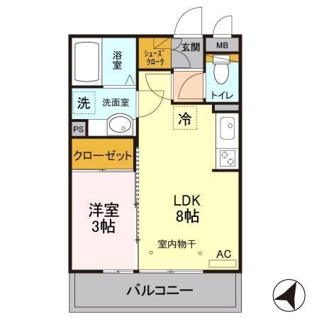アンフルール（306） 間取り図画像