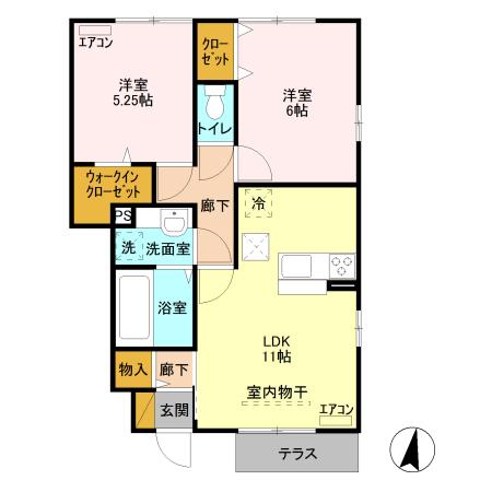 連取ハウス（101） 間取り図画像