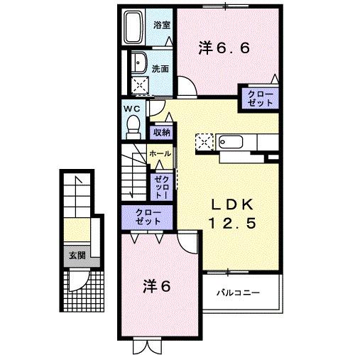 フレ　グラン　シャリオ（204） 間取り図画像