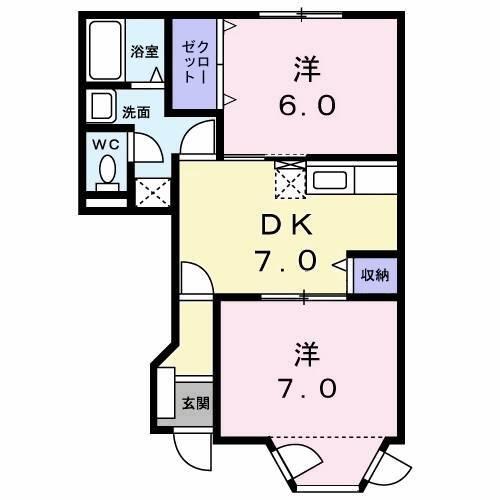 リュウガミⅡ（102） 間取り図画像