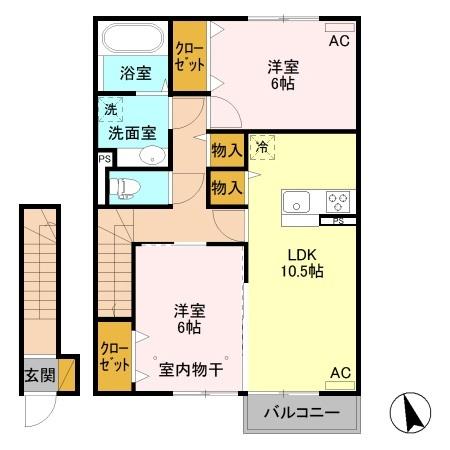 モデナ　Ａ（205） 間取り図画像