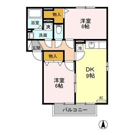 ポルトス元町　Ｂ（201） 間取り図画像