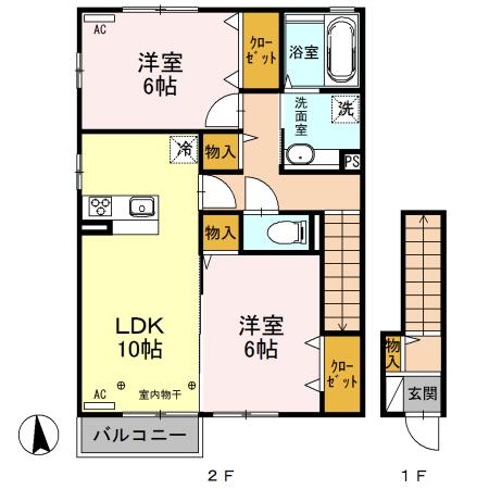 ベルフォンティーヌ（205） 間取り図画像