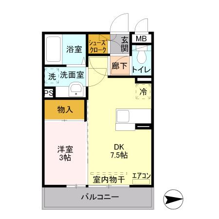 オルタシア カツラ（305） 間取り図画像