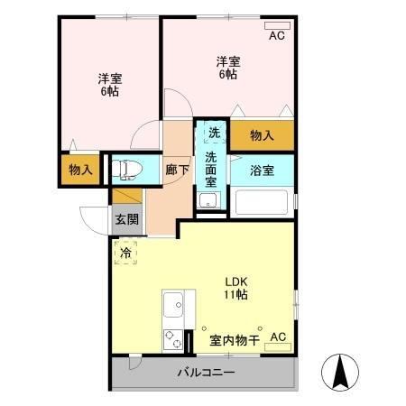 クオーレ（301） 間取り図画像