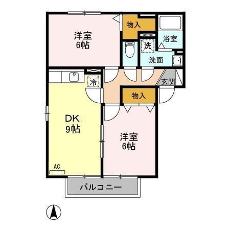 ポルトス元町　Ｃ（202） 間取り図画像