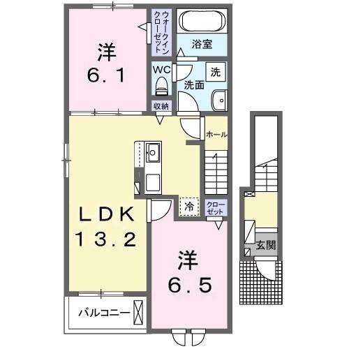 ラ　メゾン豊城Ａ（201） 間取り図画像