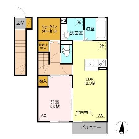 リヴェール（202） 間取り図画像