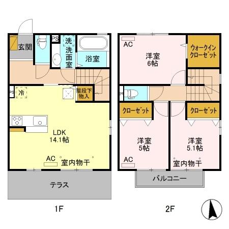 ラウレア平和町（101） 間取り図画像