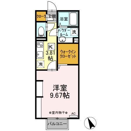 チェントロクオーレⅠ（107） 間取り図画像