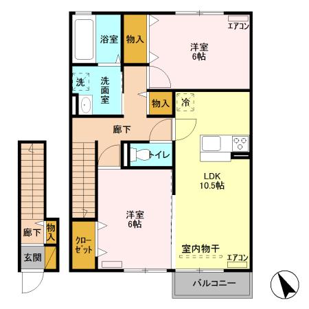 オペラハウス野中（203） 間取り図画像