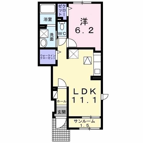 パーチェム（105） 間取り図画像