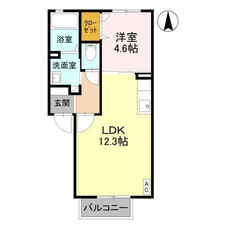 クレシェンテ　C（101） 間取り図画像
