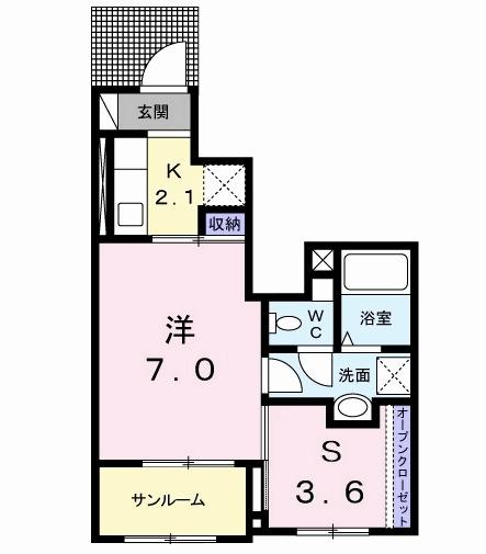 Ｃａｓａ　Ｆｅｌｉｃｅ（102） 間取り図画像